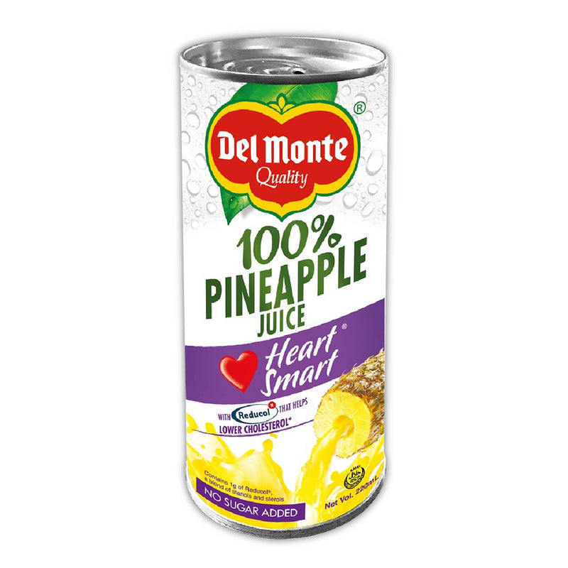 DEL MONTE JUICE PINEAPPLE HEART SMART 220ML