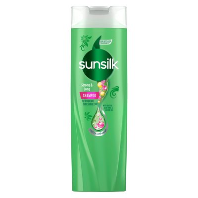 SUNSILK SHAMPOO STRONG & LONG (GREEN) 180ML