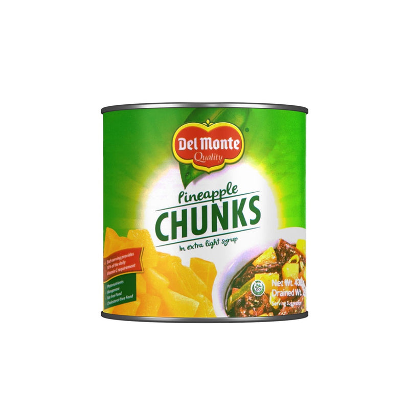 DEL MONTE PINEAPPLE CHUNKS 432G