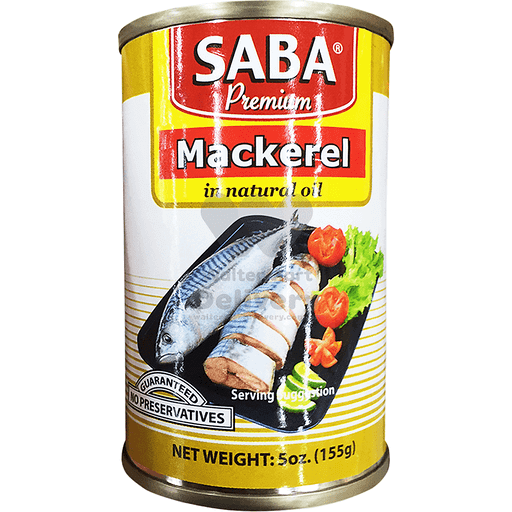 SABA MACKEREL IN NATURAL OIL PREMIUM 155G