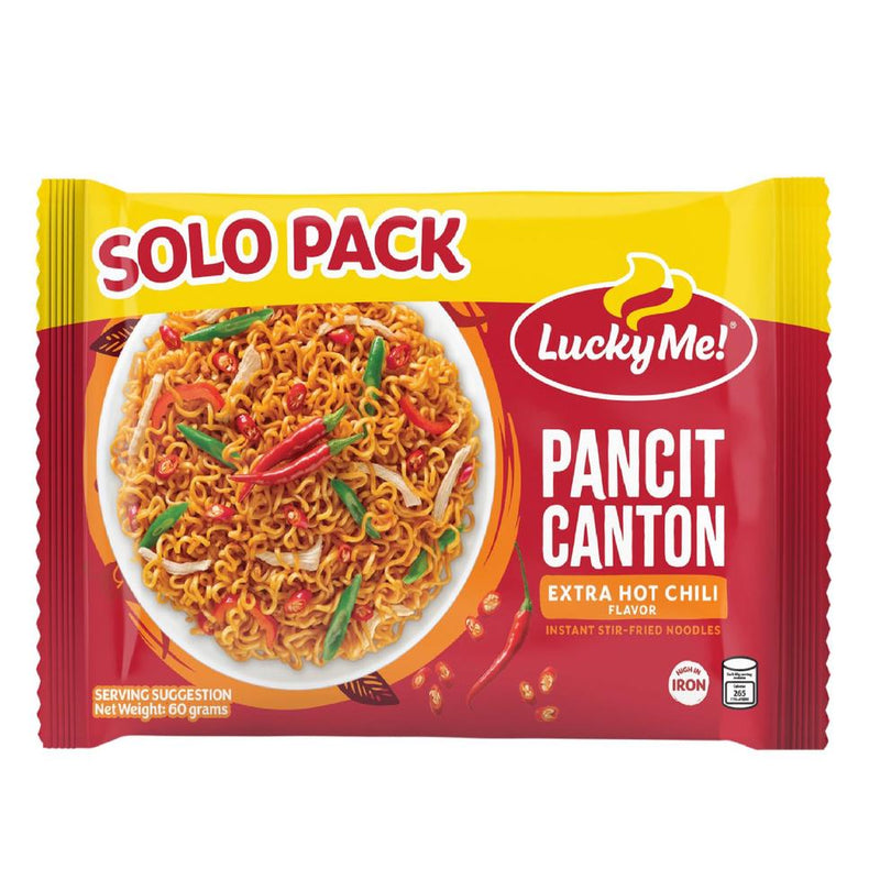 LUCKY ME INSTANT PANCIT CANTON HOT CHILI SOLO 60G