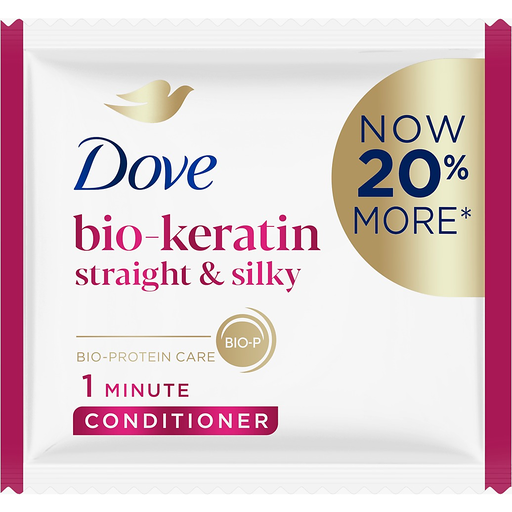DOVE CONDITIONER STRAIGHT AND SILKY (PINK) 12ML