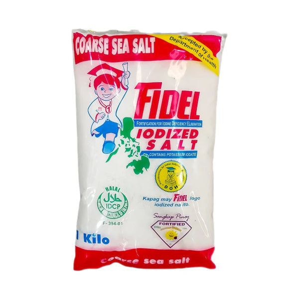 FIDEL IODIZED SALT COARSE 1KG