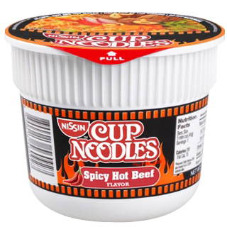 NISSIN MINI CUP NOODLES BEEF SPICY 45G