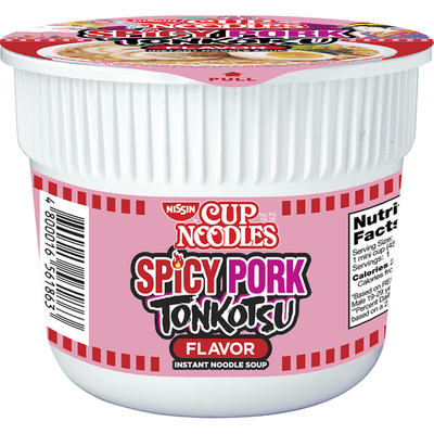 NISSIN MINI CUP SPICY PORK TONKOTSU 45G