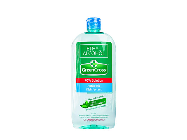 GREEN CROSS ALCOHOL 70% ETHYL 500ML