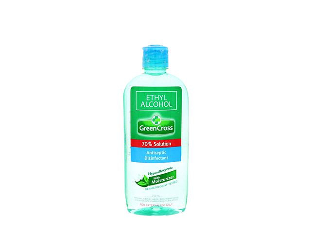 GREEN CROSS ALCOHOL 70% W/ MOISTURIZER 250ML