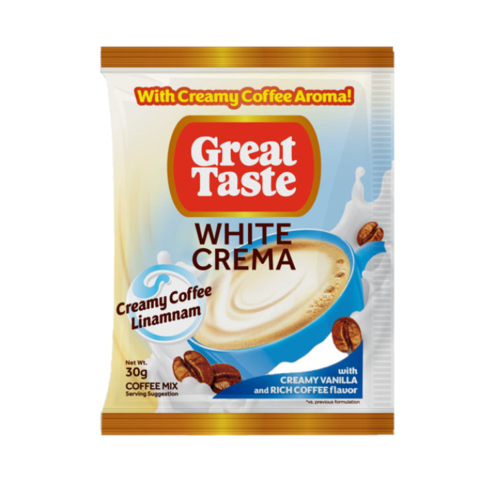 GREAT TASTE COFFEE WHITE CREMA HANGER 30G