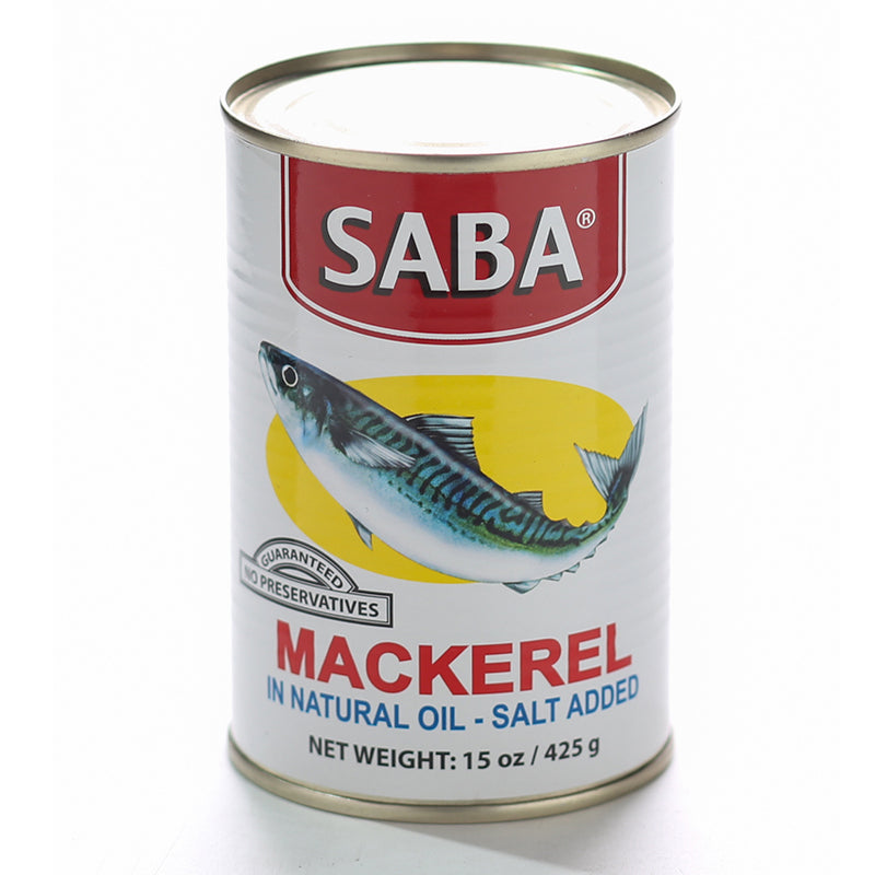 SABA MACKEREL IN NATURAL OIL WHITE 425G