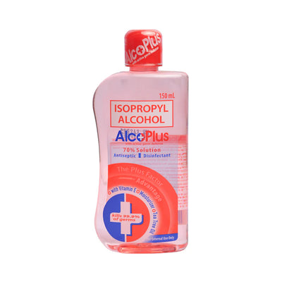 ALCOPLUS ALCOHOL 70% ISOPROPYL (RED) 150ML