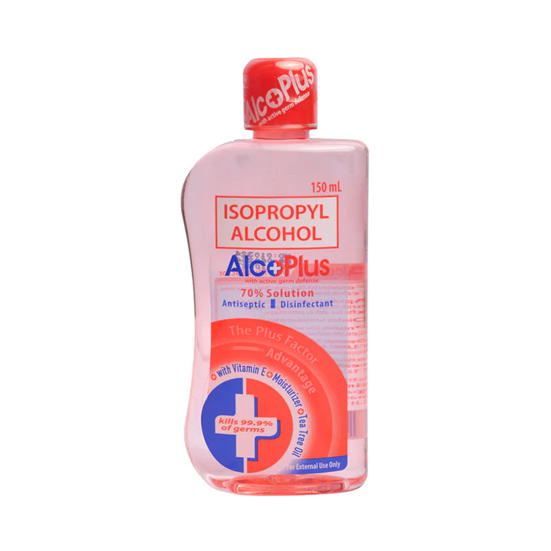 ALCOPLUS ALCOHOL 70% ISOPROPYL (RED) 150ML