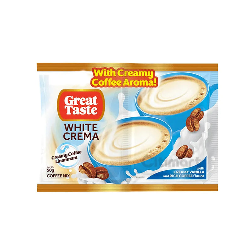 GREAT TASTE COFFEE WHITE CREMA TWIN 50G