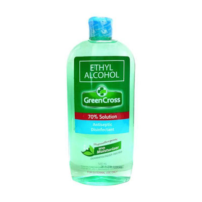 GREEN CROSS ALCOHOL 70% W/ MOISTURIZER 500ML