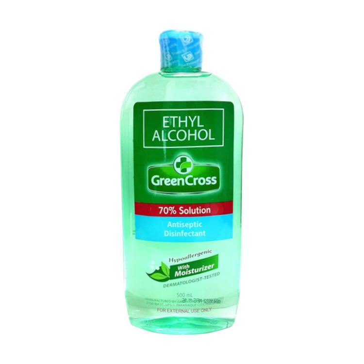 GREEN CROSS ALCOHOL 70% W/ MOISTURIZER 500ML