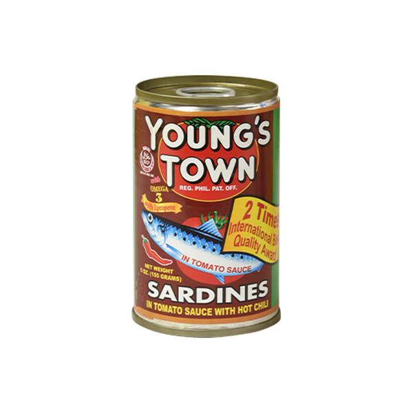YOUNG'S TOWN SARDINES RED EASY OPEN 155G