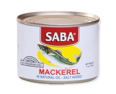 SABA MACKEREL IN NATURAL OIL WHITE 200G