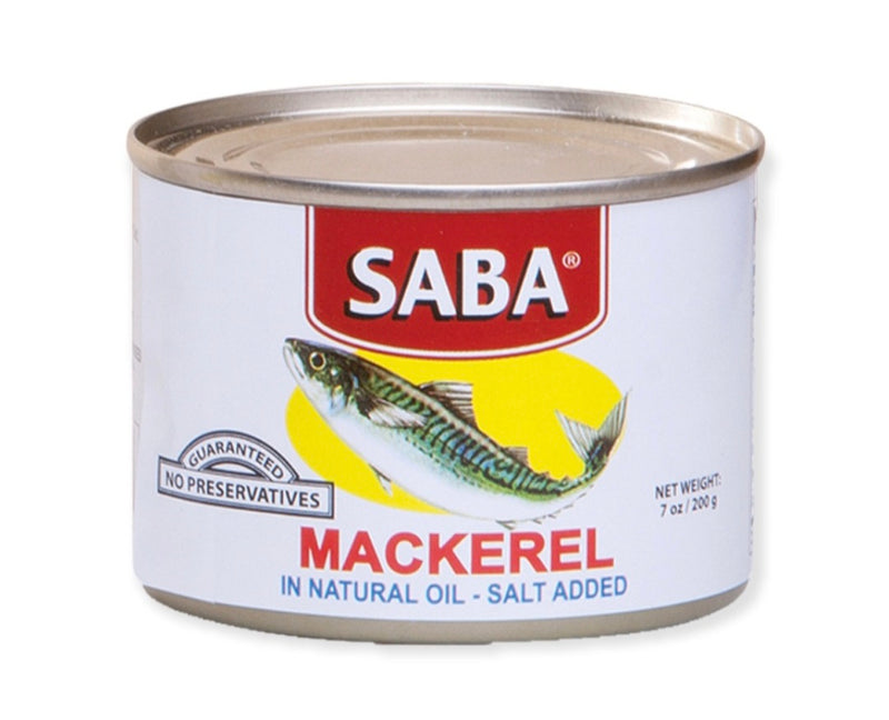 SABA MACKEREL IN NATURAL OIL WHITE 200G