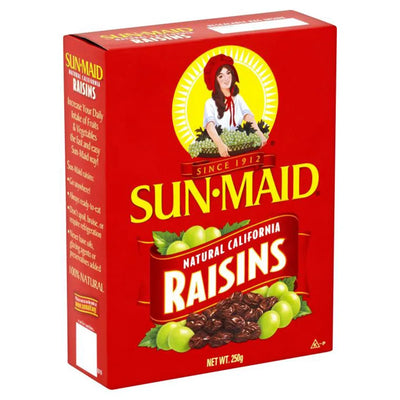 SUN MAID RAISINS CARTON 250G