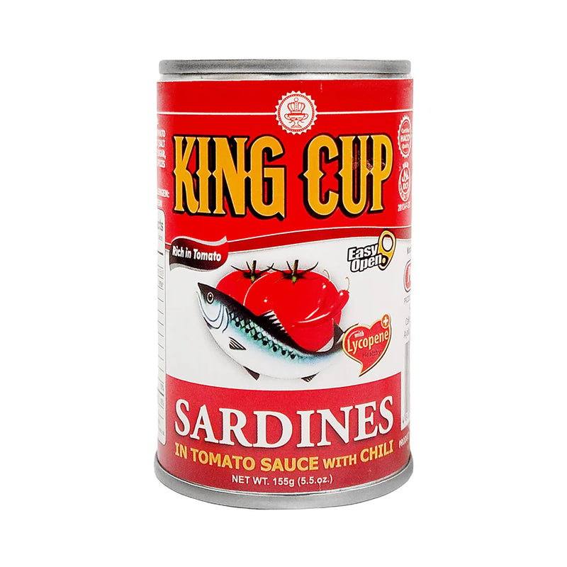KING CUP SARDINES IN TOMATO SAUCE CHILI EASY OPEN 155G