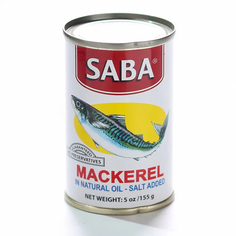 SABA MACKEREL IN NATURAL OIL WHITE 155G