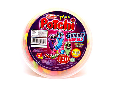 COLUMBIA'S POTCHI GUMMY WORMS JAR 450G (432G)