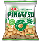 OISHI PINATTSU PEANUT CRACKER GARLIC & SALT 100G
