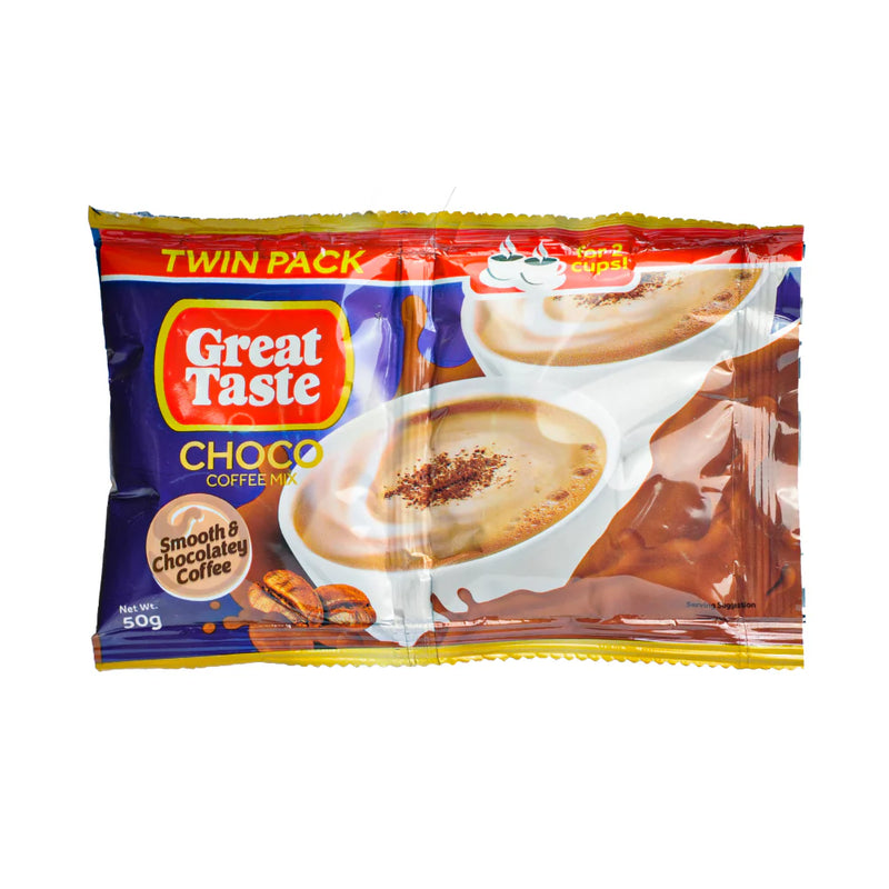 GREAT TASTE COFFEE CHOCO TWIN 50G