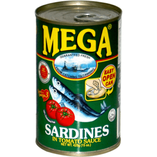 MEGA SARDINES TOMATO EASY OPEN 425G