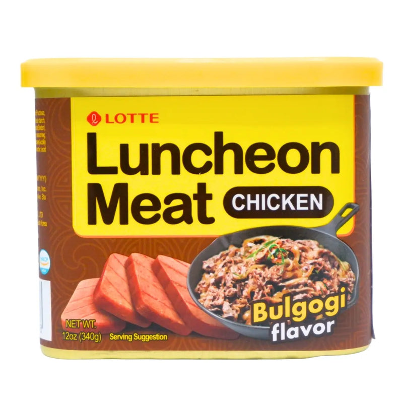 LOTTE FOODS LUNCHEON MEAT CHICKEN BULGOGI 340G