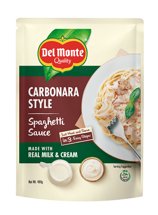 DEL MONTE SPAGHETTI SAUCE CARBONARA 400G
