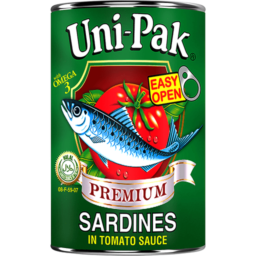 UNI-PAK SARDINES GREEN 155G