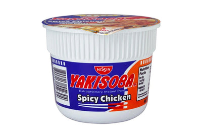 NISSIN YAKISOBA MINI CUP NOODLES CHICKEN SPICY 52G