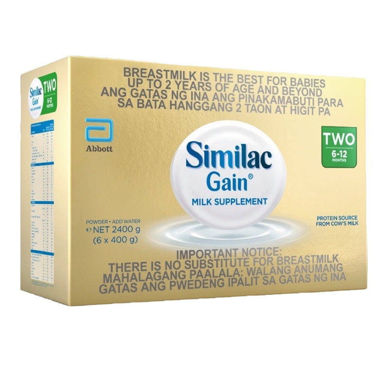 SIMILAC GAIN FOLLOW ON MILK 6-12MOS BOX 1.8KG