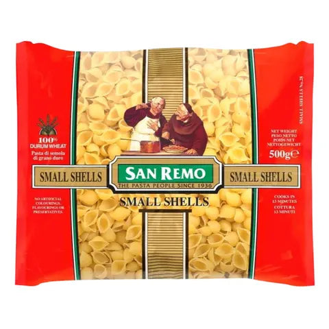 SAN REMO PASTA SMALL SHELLS 500G