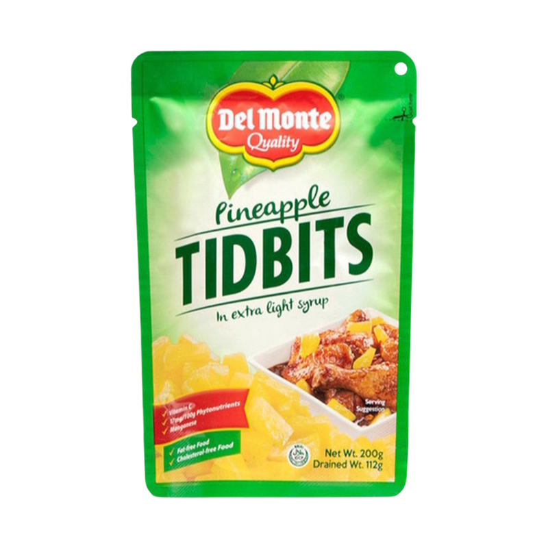DEL MONTE PINEAPPLE TIDBITS SUP 200G