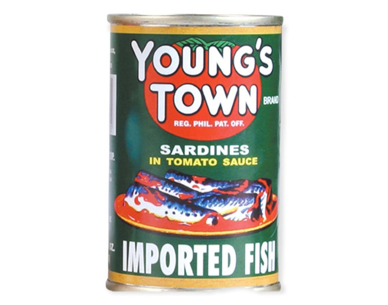 YOUNG'S TOWN SARDINES GREEN EASY OPEN 155G