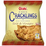 OISHI CRACKLINGS SALT & VINEGAR 24G
