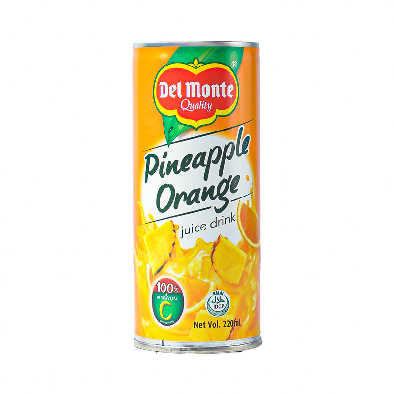 DEL MONTE JUICE PINEAPPLE-ORANGE 220ML