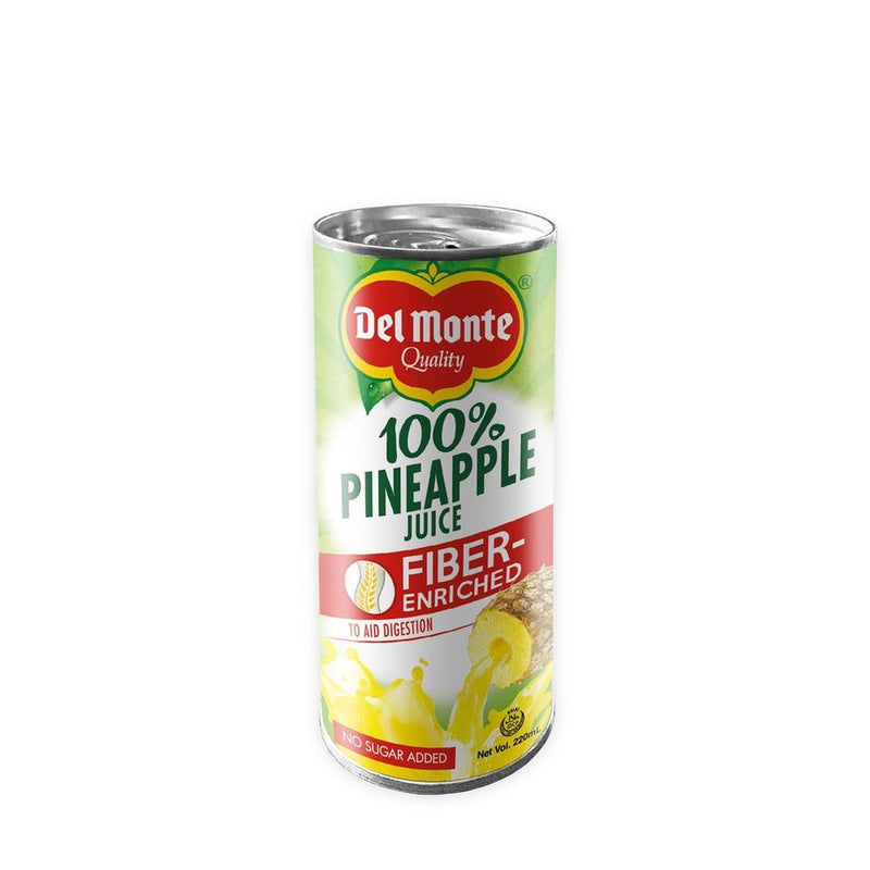 DEL MONTE JUICE PINEAPPLE W/ FIBER 220ML