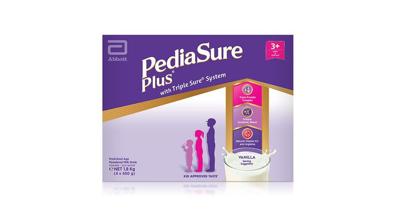 PEDIASURE PLUS PRE-SCHOOL MILK 3+ VANILLA BOX 1.8KG-P