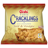 OISHI CRACKLINGS SALT & VINEGAR 50G