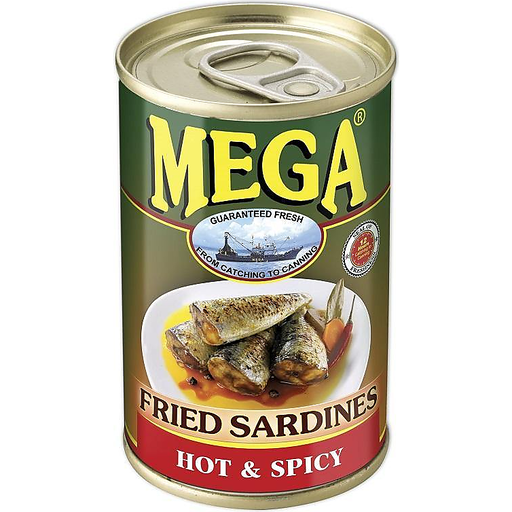 MEGA SARDINES FRIED HOT & SPICY 155G