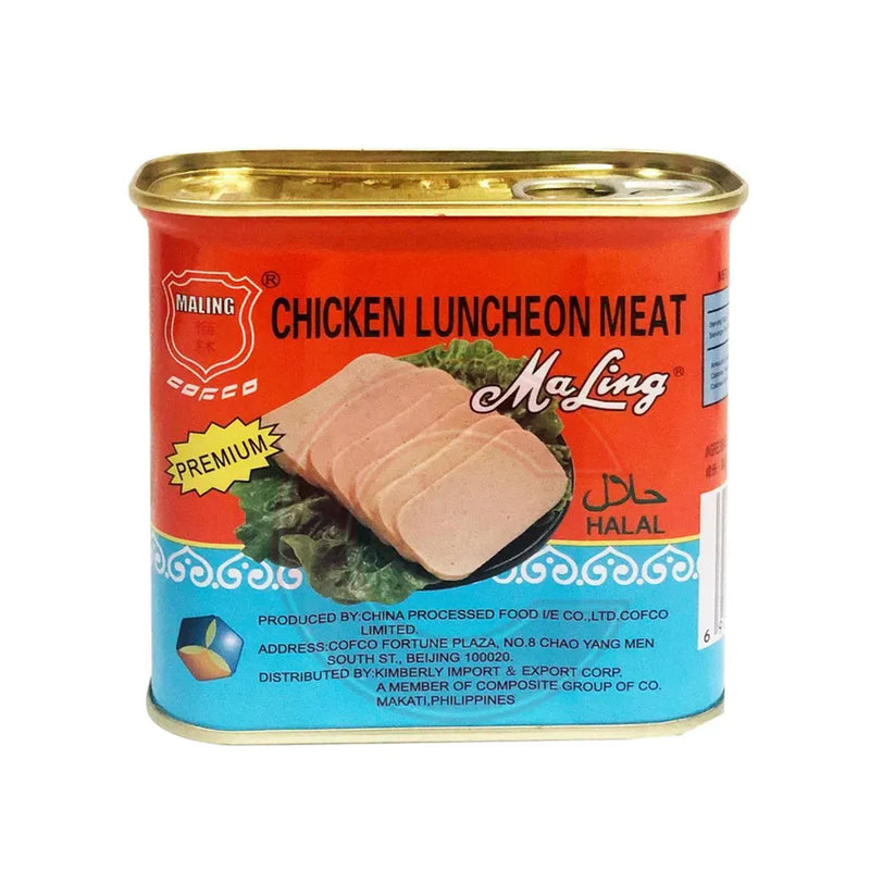 MALING LUNCHEON MEAT COFCO PREMIUM CHICKEN RECTANGLE EASY OPEN 340G