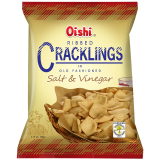OISHI CRACKLINGS SALT & VINEGAR 100G
