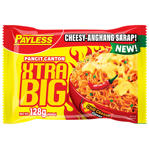 PAYLESS PANCIT CANTON CHILI CHEESE XTRA BIG 128G