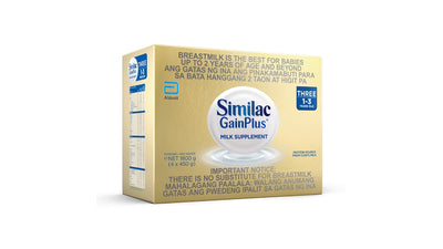 SIMILAC GAIN PLUS GROWING UP MILK 1-3YRS BOX 1.8KG