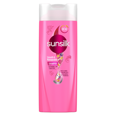 SUNSILK SHAMPOO SMOOTH & MANAGEABLE (PINK) 180ML