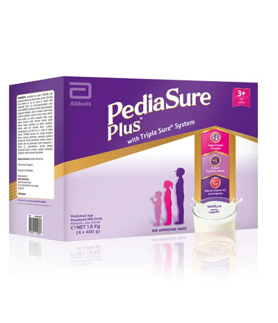 PEDIASURE PLUS PRE-SCHOOL MILK 3+ VANILLA BOX 1.8KG