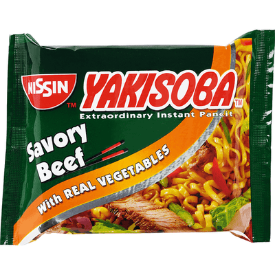 NISSIN YAKISOBA SAVORY BEEF 59G