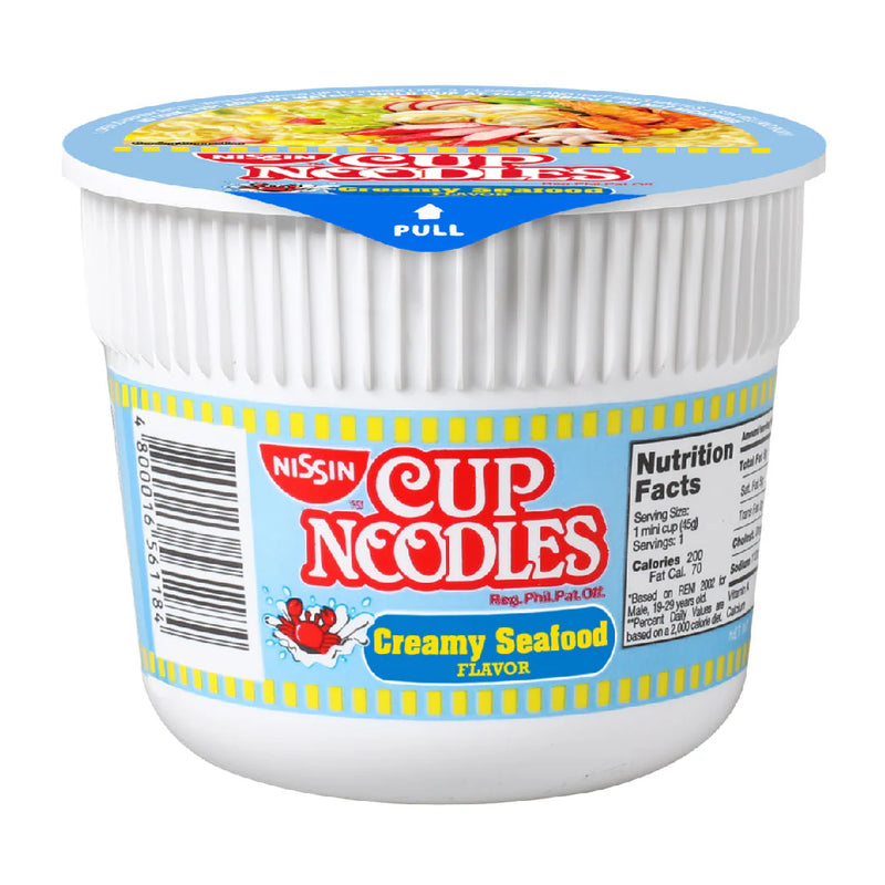 NISSIN MINI CUP NOODLES SEAFOOD CREAMY 45G